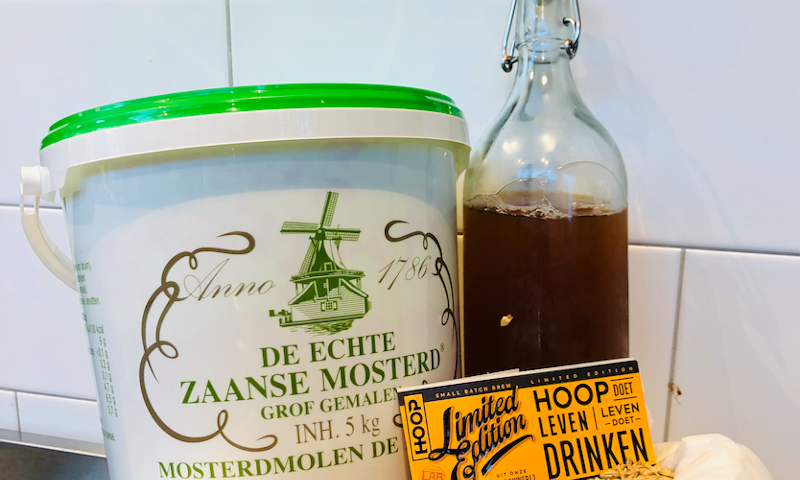 Spicy tripel mosterd van Hoop Bier